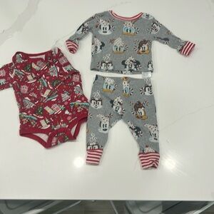 Disney Christmas onesie and pajamas